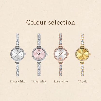 OLEVS 2998 Brand Original Authentic Watch for Woman Gift Box Bracelet Simple Quartz Women&