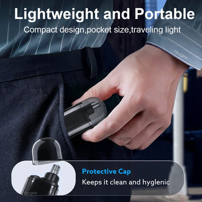 Nose Hair Trimmer Rechargeable Electric Nose Hair Remover Men Eyebrow Hair Shaving Razor Mini Pocket Portable Nose Hair Clipper