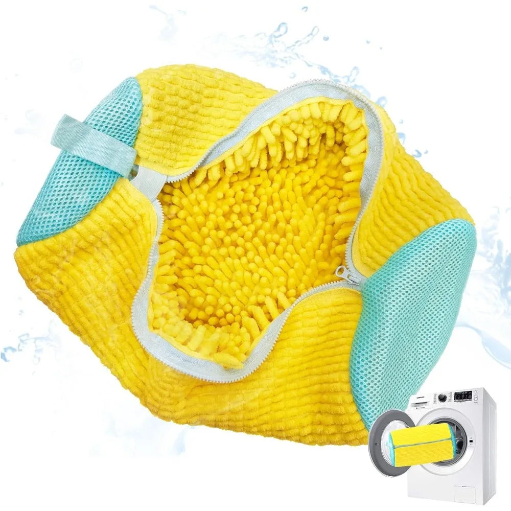 Shoe Washing Machine Bag – Laundry Mesh Bag for Washer &amp; Dryer – Yellow