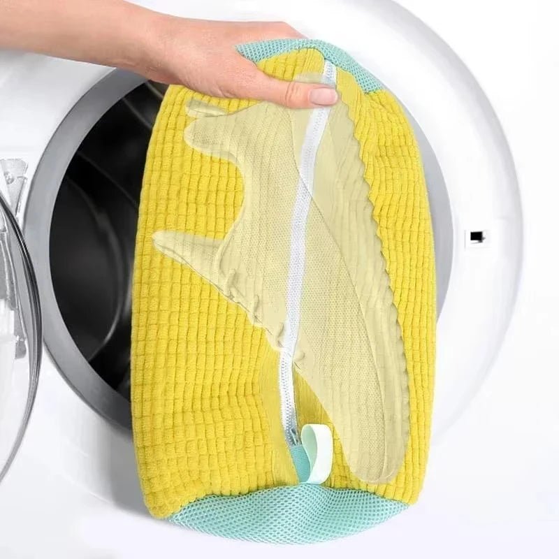 Shoe Washing Machine Bag – Laundry Mesh Bag for Washer & Dryer – Yellow