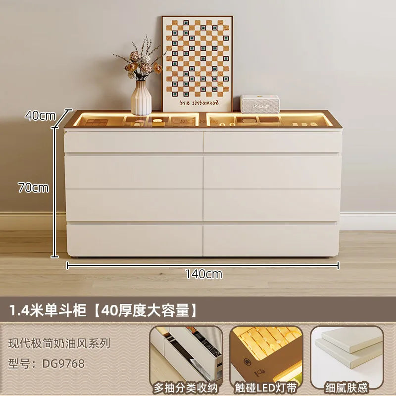 Nordic Cream Style Walk in Closet Island Cabinet Freestanding Jewelry Island Display Cabinet Bedroom Luxury Furniture FYMS
