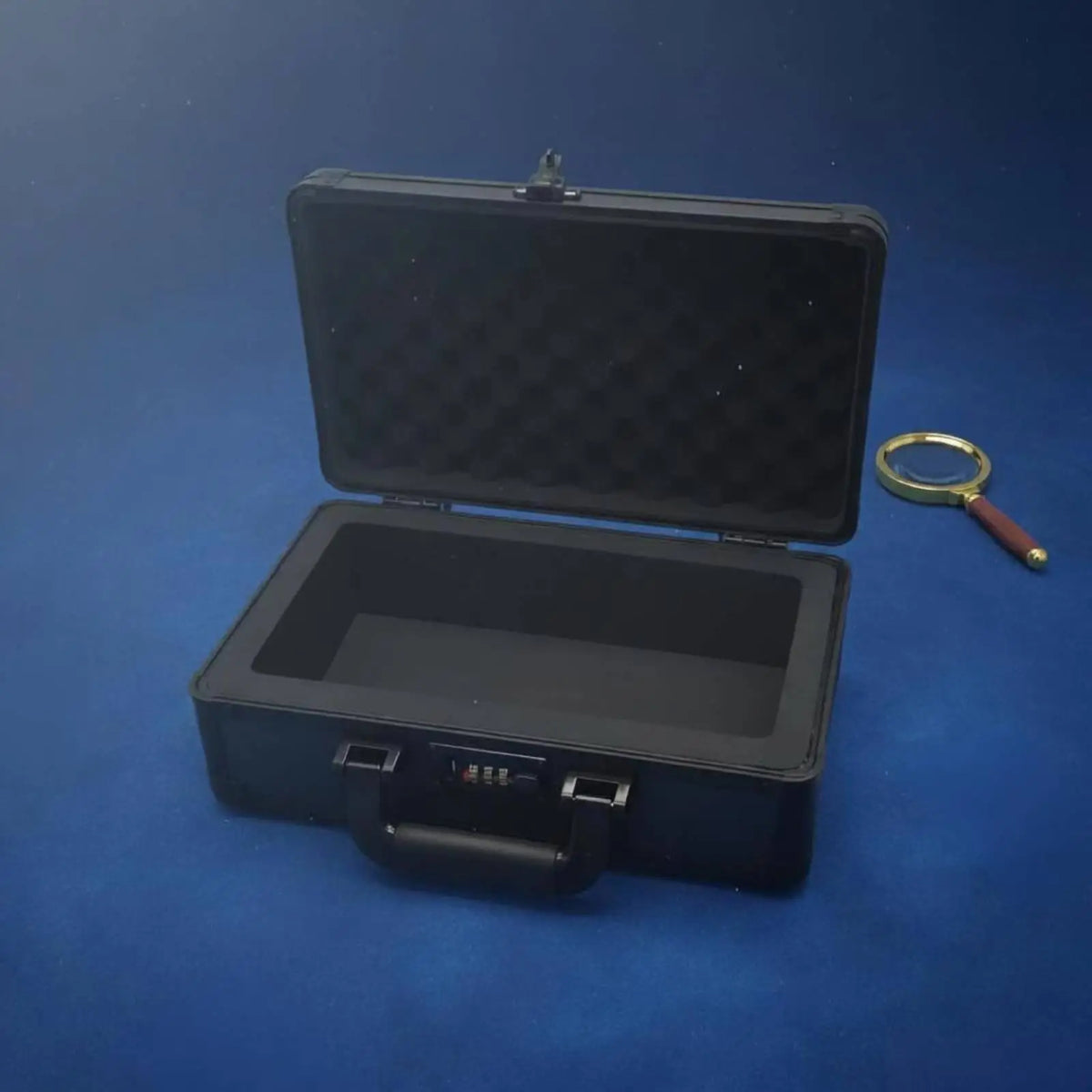 Lockable Card Container Portable Handle Slab Storage Container Aluminum Frame
