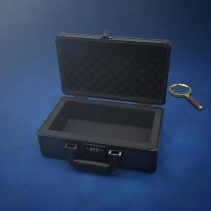 Lockable Card Container Portable Handle Slab Storage Container Aluminum Frame