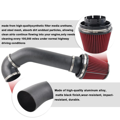 4 Inch LS Swap Cold Air Intake Kit compatible with LSX LS1 LS2 4.8L 5.3L 5.7L 6.0L Engine