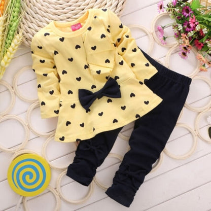 Children Baby Girl Autumn Winter Clothes Heart
