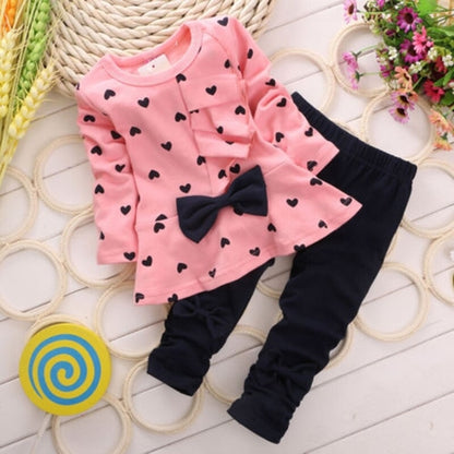 Children Baby Girl Autumn Winter Clothes Heart