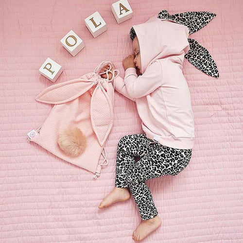 Toddler Baby Girl Winter Clothes Sets 3D Ears Long