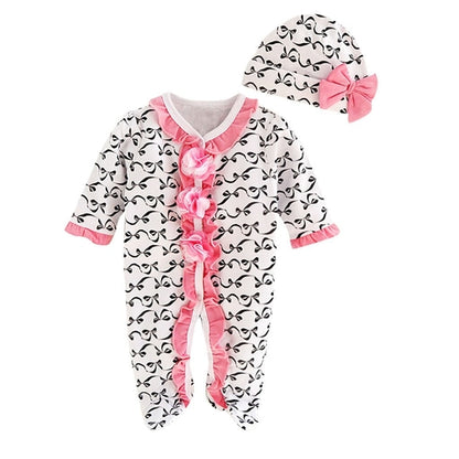 Toddler Girl Winter Clothes Cotton Full Sleeve Bow