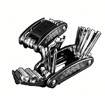 16-in-1 Socket Wrench Set, Non-Slip Rotating Head. Durable Stainless Steel for Home & Car Repairs. Easy & Universal Tool.