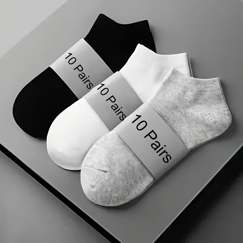 Comfort-Fit Unisex Ankle Socks - Breathable Lightweight Sports Socks for Men Women, Daily Wear &amp; Outdoor Activities