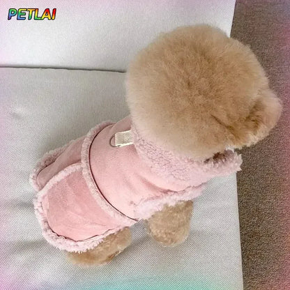 Dog Cute Vest Clothes Jacket Accessories Small Dog Luxury Autumn  Winter Medium Dress Soft Pet Clothing Designer Coat Home