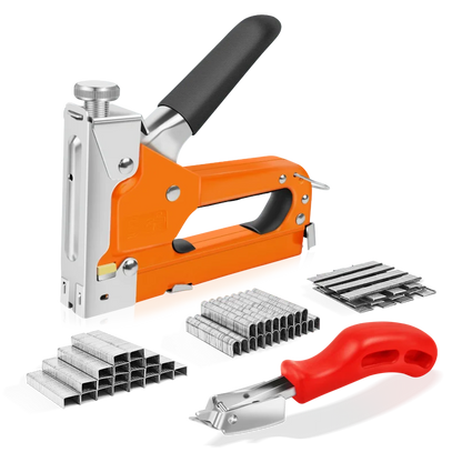 3 in 1 Nail Stapler Gun With 3000 Staples &amp; Staple Remover Tool Kit Stapler for Wood Fabric Stapler Home Repair DIY Tool Kit