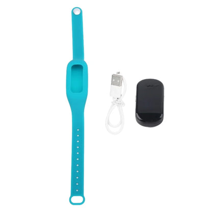 USB Charging Intelligent Anti Snoring Wristband Bracelet Adjustable Anti Snoring Device(Bleu Vert ) Bleu Vert
