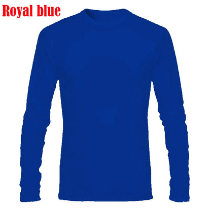 Mens Autumn Long Sleeve T-Shirts Casual O-Neck Shirts Fitness Sports T-Shirt Men&