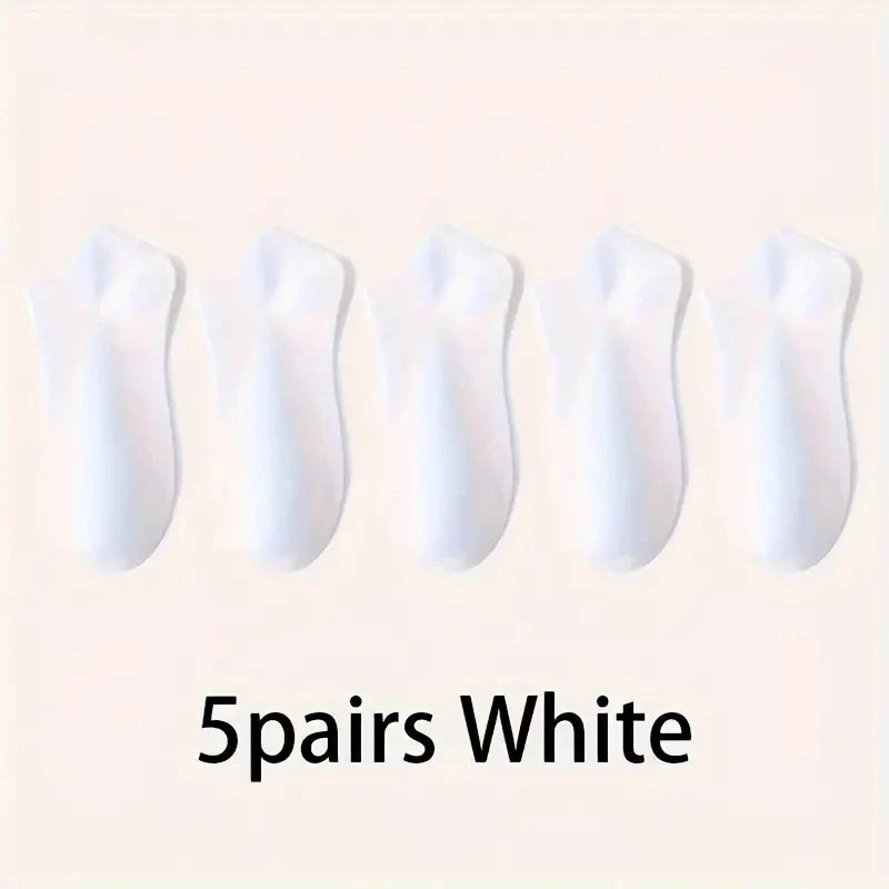 5/10-Pack Unisex Comfort-Fit Ankle Socks For All, Breathable &amp; Lightweight - Ideal For Sports &amp; Daily Wear