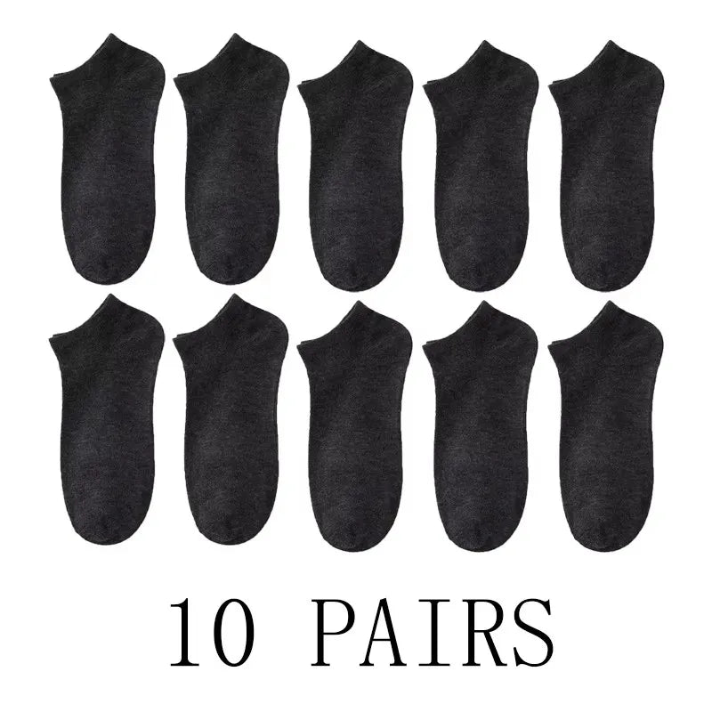 5/10-Pack Unisex Comfort-Fit Ankle Socks For All, Breathable &amp; Lightweight - Ideal For Sports &amp; Daily Wear