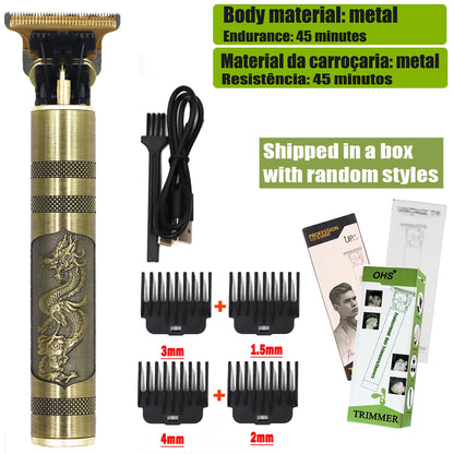 OHS Electric Hair Clipper Professional USB Cordless Clipper Professional Beard Trimmer Haircut Grooming Kit Hair Cutting Machine