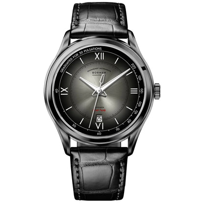 BORMAN Men Automatic Watch Fashion 41.5mm Mechanical Wristwatch 50M Waterproof Luminous Sapphire Mirror Gradient Dial Date