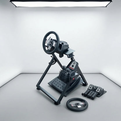 Wheel Stand with Shifter Mount Sturdy Racing Wheel Stand Stable Compact for Gamers, Gaming Room, Bedroom