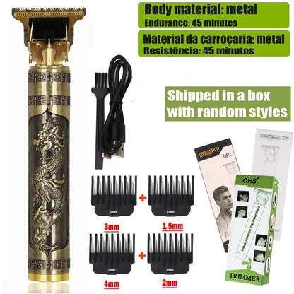 OHS Electric Hair Clipper Professional USB Cordless Clipper Professional Beard Trimmer Haircut Grooming Kit Hair Cutting Machine