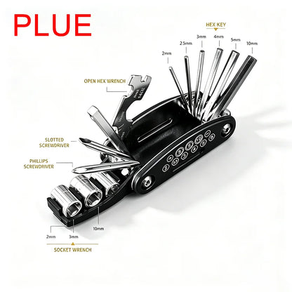 16-in-1 Socket Wrench Set, Non-Slip Rotating Head. Durable Stainless Steel for Home & Car Repairs. Easy & Universal Tool.