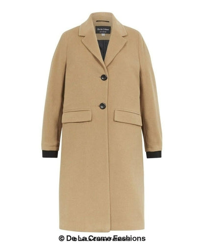 (PRE-ORDER) Womens Wool Blend Winter Warm Knee Length Coat