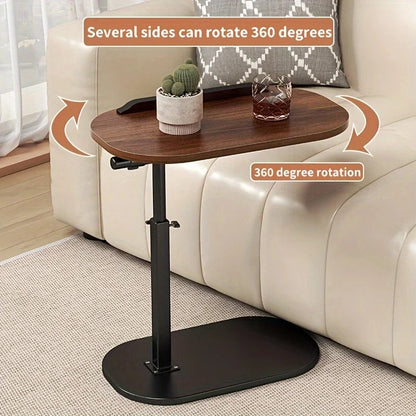 Portable Adjustable Folding Side Table/Laptop Desk, for Home Office, Coffee Table, Bedside Sofa, Office Reception Area, Mother&
