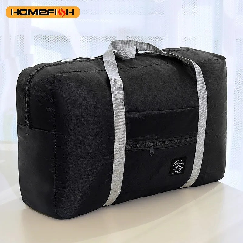 Foldable Large Capacity Travel Duffel Bag Portable Carry On Boarding Luggage Clothes Storage Handbag for Travel Moving Picnic