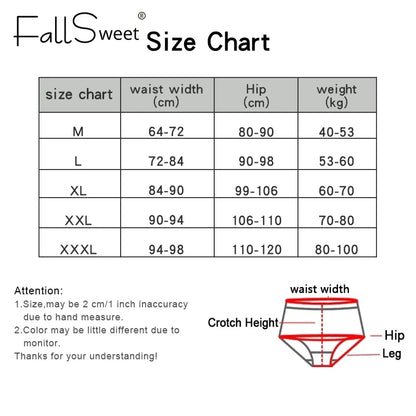 FallSweet 6PCS Plus Size Women’s Cotton Panties Seamless Briefs Soft Thin Breathable Underwear Solid Underpants Female Lingerie
