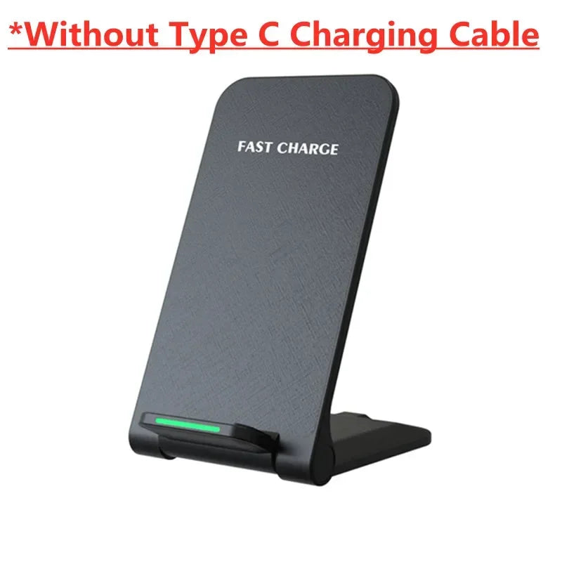100W Wireless Charger Stand Pad For iPhone 13 12 11 Pro X XS Max XR 8 Samsung S21 S20 Qi Fast Charging Dock Station Phone Holder