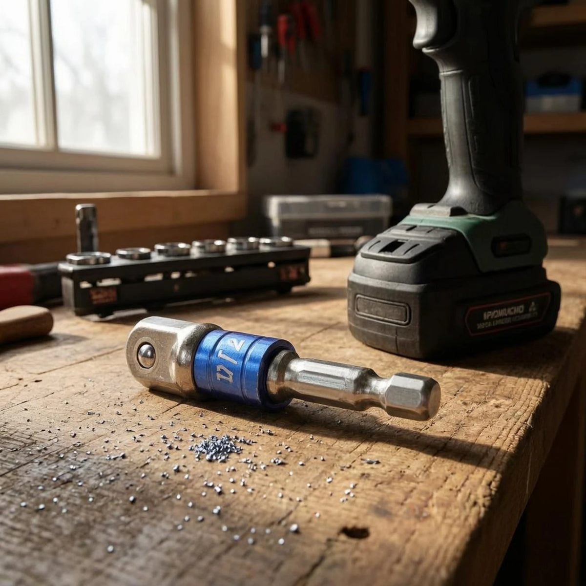 Socket Adapter Extension Rod Grooved Shaft Hex Shank Socket Adapter Tool Accessory Long-Lasting Heat Treated