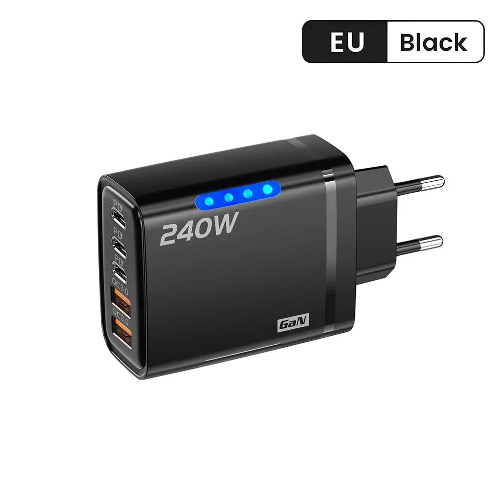 240W GaN 5-Port USB Wall Charger
