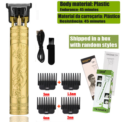 OHS Electric Hair Clipper Professional USB Cordless Clipper Professional Beard Trimmer Haircut Grooming Kit Hair Cutting Machine