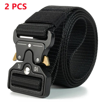 Men Belt Army Outdoor Hunting Tactical Multi Function Combat Survival High Quality Marine Corps Canvas For Nylon Male Luxury