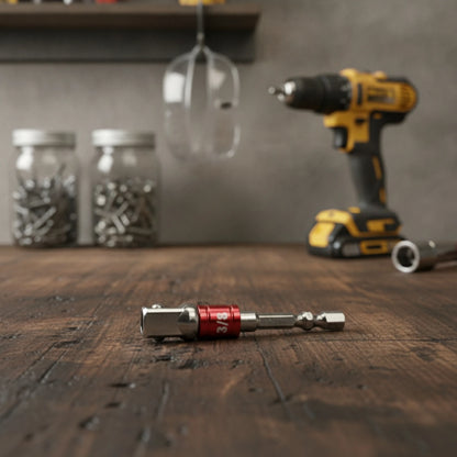 Adjustable Socket Wrench Adapter Universal Socket Adapter with Extension Shank Tool Knurled Self-Adjusting for Mechanics