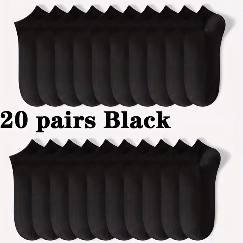 5/10-Pack Unisex Comfort-Fit Ankle Socks For All, Breathable &amp; Lightweight - Ideal For Sports &amp; Daily Wear