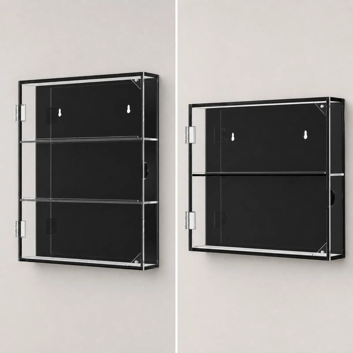 Acrylic Wall Card Display Case with Door for Baseball Basketball Sports Cards Collection Showcase Holder
