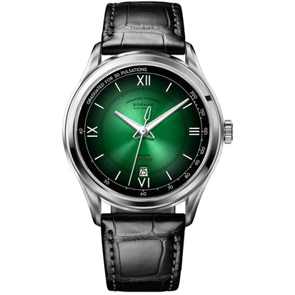 BORMAN Men Automatic Watch Fashion 41.5mm Mechanical Wristwatch 50M Waterproof Luminous Sapphire Mirror Gradient Dial Date
