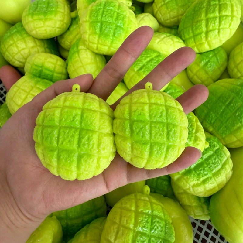 Pink Pineapple Bun Stress Ball Toast Squishy Toy Moldable Slow Rebound Squeeze Ball ASMR Sensory Anti Stress Fidget Squeeze Toys