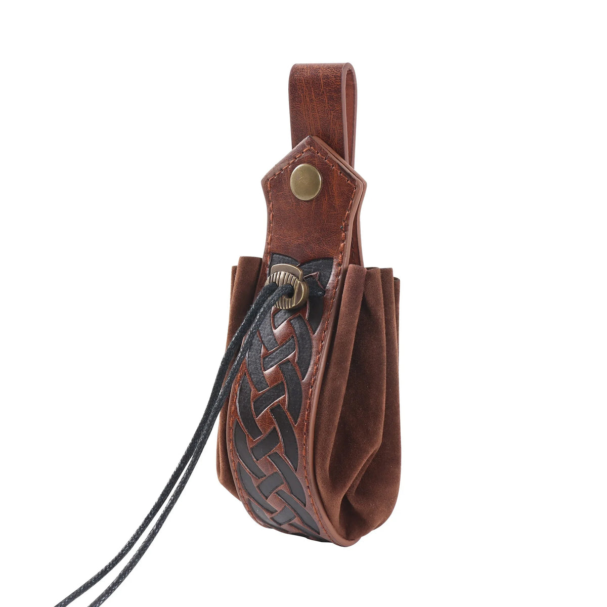 Medieval PU Leather Belt Bracers Waist Pouch Set Viking Knight Pirate Cosplay Accessories Halloween Renaissance Costume Props