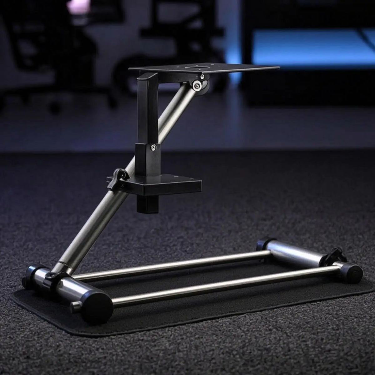 Steering Wheel Stand with Pedal Plate Compatible for Game Rooms