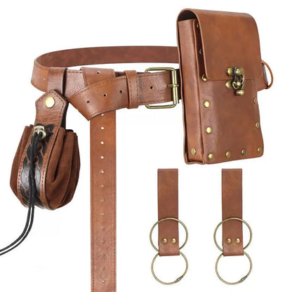 Medieval Viking Accessories Set Retro Steampunk Costume Props Halloween Cosplay LARP Party Role‑Playing Supplies For Men Women