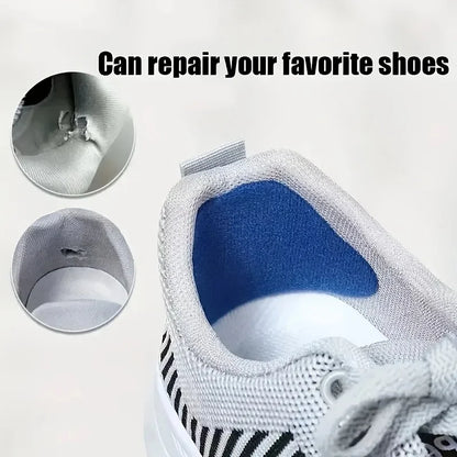 6 Pcs Sneaker Heel Repair Patches Wear-Resistant Shoe Heel Protector Stickers Fix Worn Holes for Sneakers, Leather Shoes