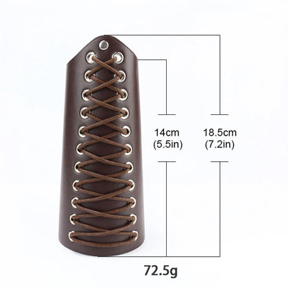Medieval PU Leather Armor Set Pauldron Corset Waist Belt Bracers Men Viking Knight Pirate Cosplay Accessories Halloween Party